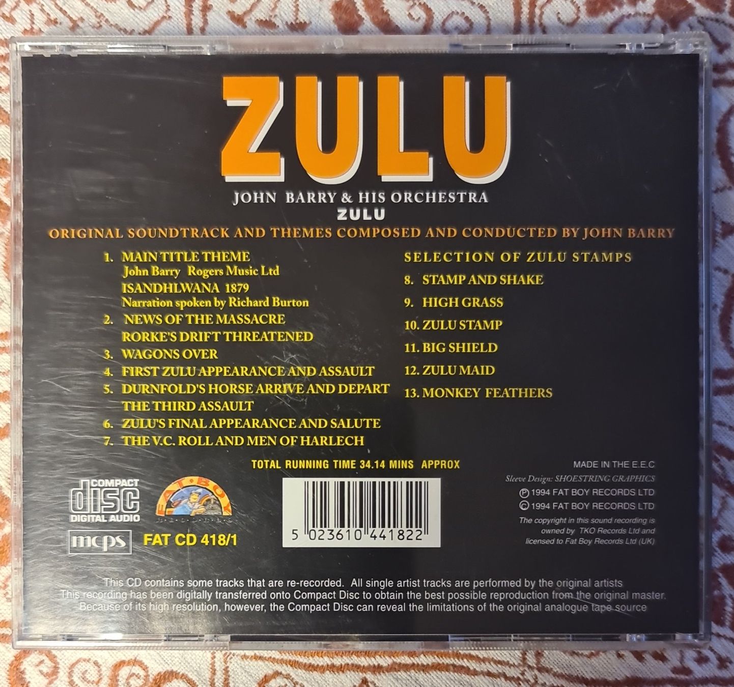CDs: ZULU - VOlume One von John Barry – Gebraucht aus Sils im Domleschg von Mattangs 1