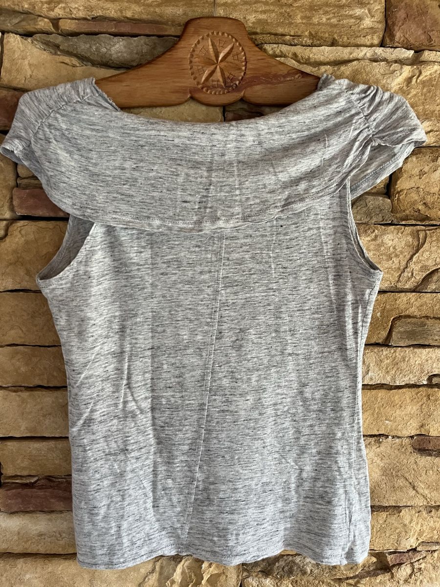 Top: Shirt ärmellos Leinenmischung – Usato da Davos Dorf venduto da tati015 1