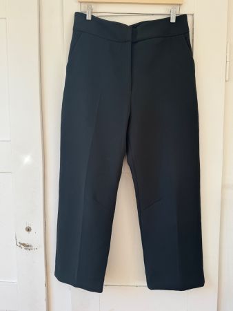 Elegante Zara Basic Stoffhose , dunkles Petrol, Gr. L