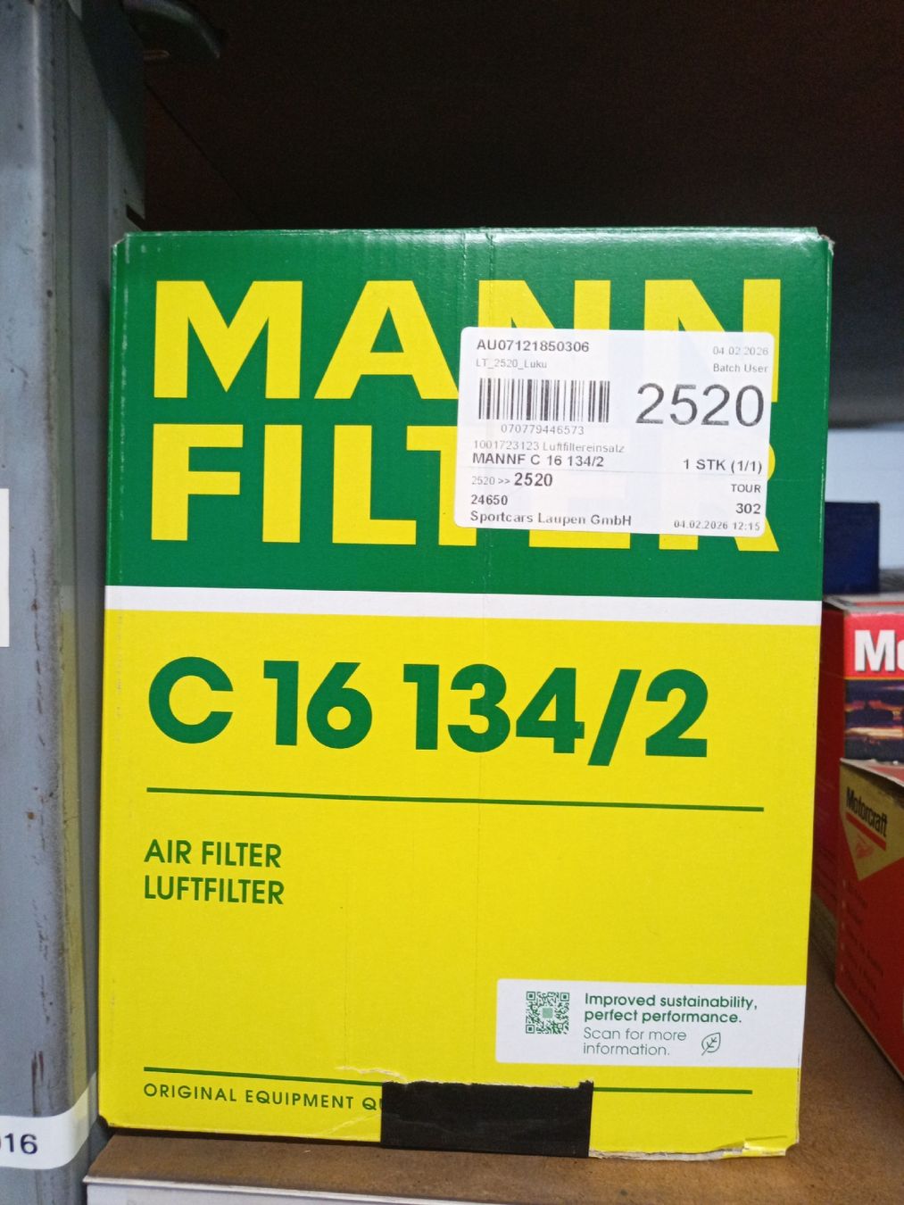 Alle Autoersatzteile: MANN-FILTER C 16 134/2 Luftfilter neu – Neu (gemäss Beschreibung) aus Laupen ZH von SportcarsLaupen