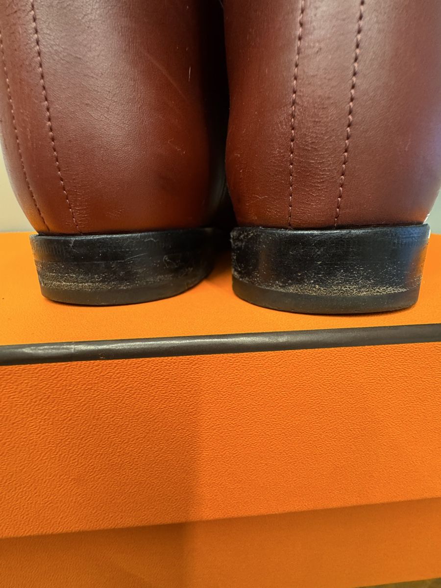Hermès Scarpe da donna: Stivali Hermès cavallerizza Jumping bordeaux – Usato da Lugano venduto da Omre1 9