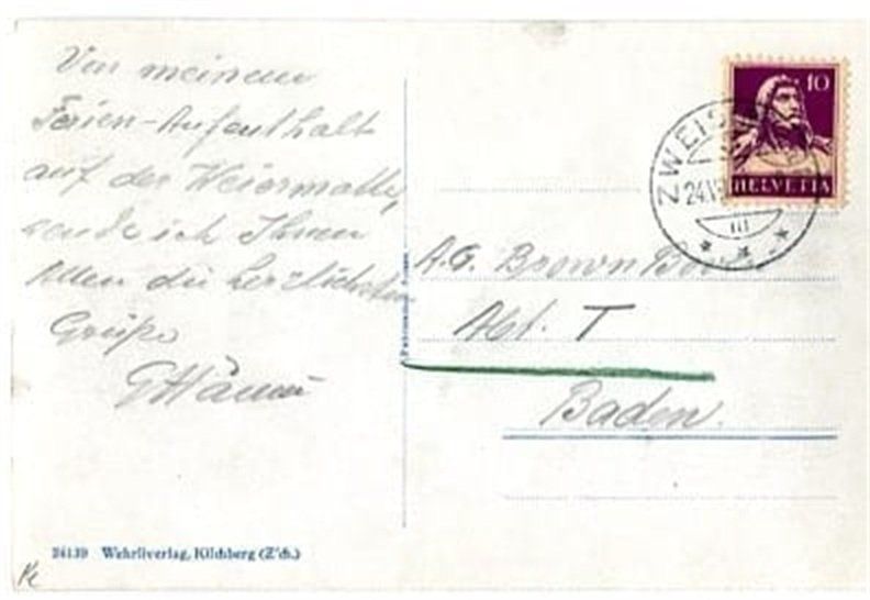 Ansichtskarten: Zweisimmen gegen Wildstrubel – Gebraucht aus Ottikon b.Kemptth. von Neptun1974 1