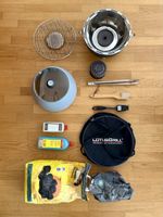 LotusGrill Holzkohlegrill mit Zubehör und Tasche