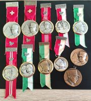 11 Gedenkmedaillen General Guisan medailles commémoratives