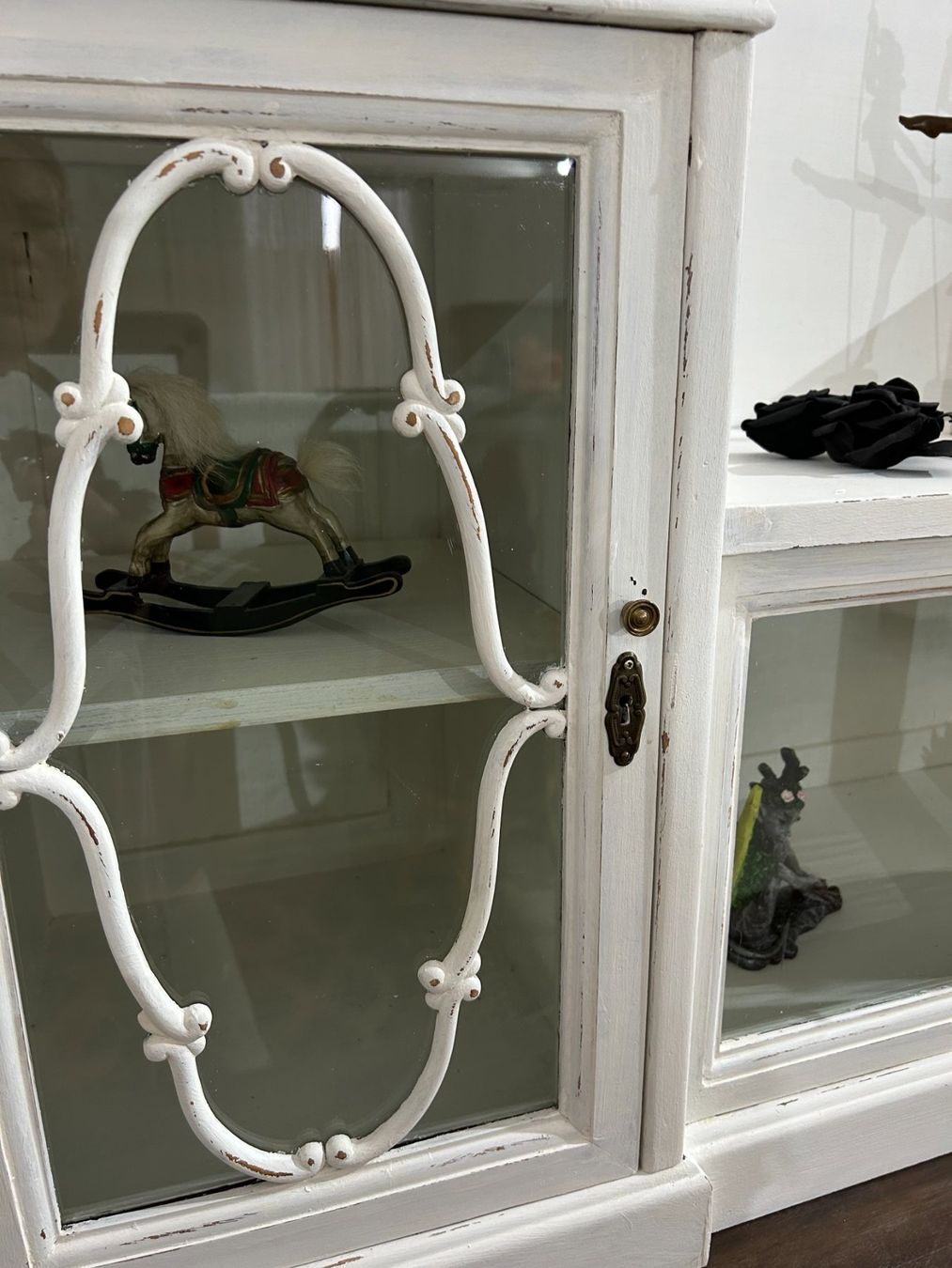 Büffets: Küchenbuffet Schrank Vitrine Eiche antik weiss vintage – Gebraucht aus Gränichen von boernies01 7