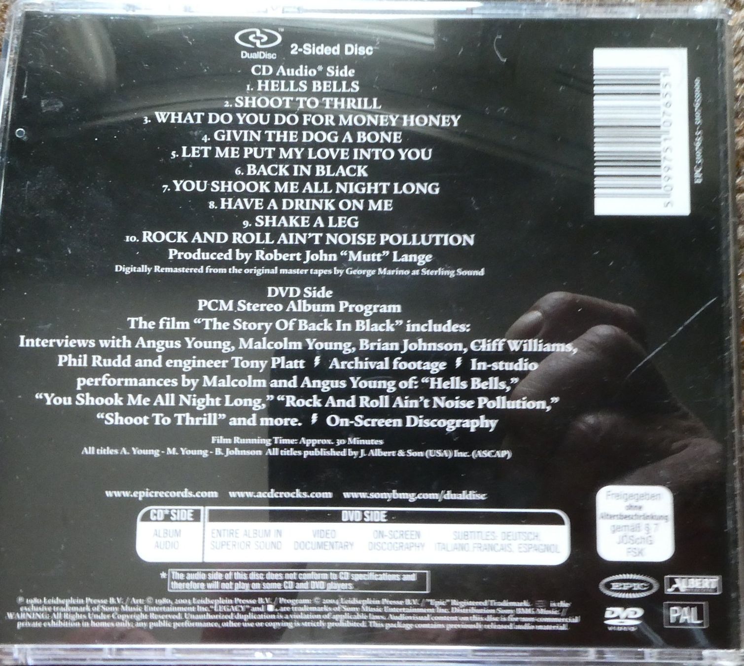 CD: AC/DC - Back in black - Dual Disc – Nuovo (secondo la descrizione) da Jegenstorf venduto da Ak50 1