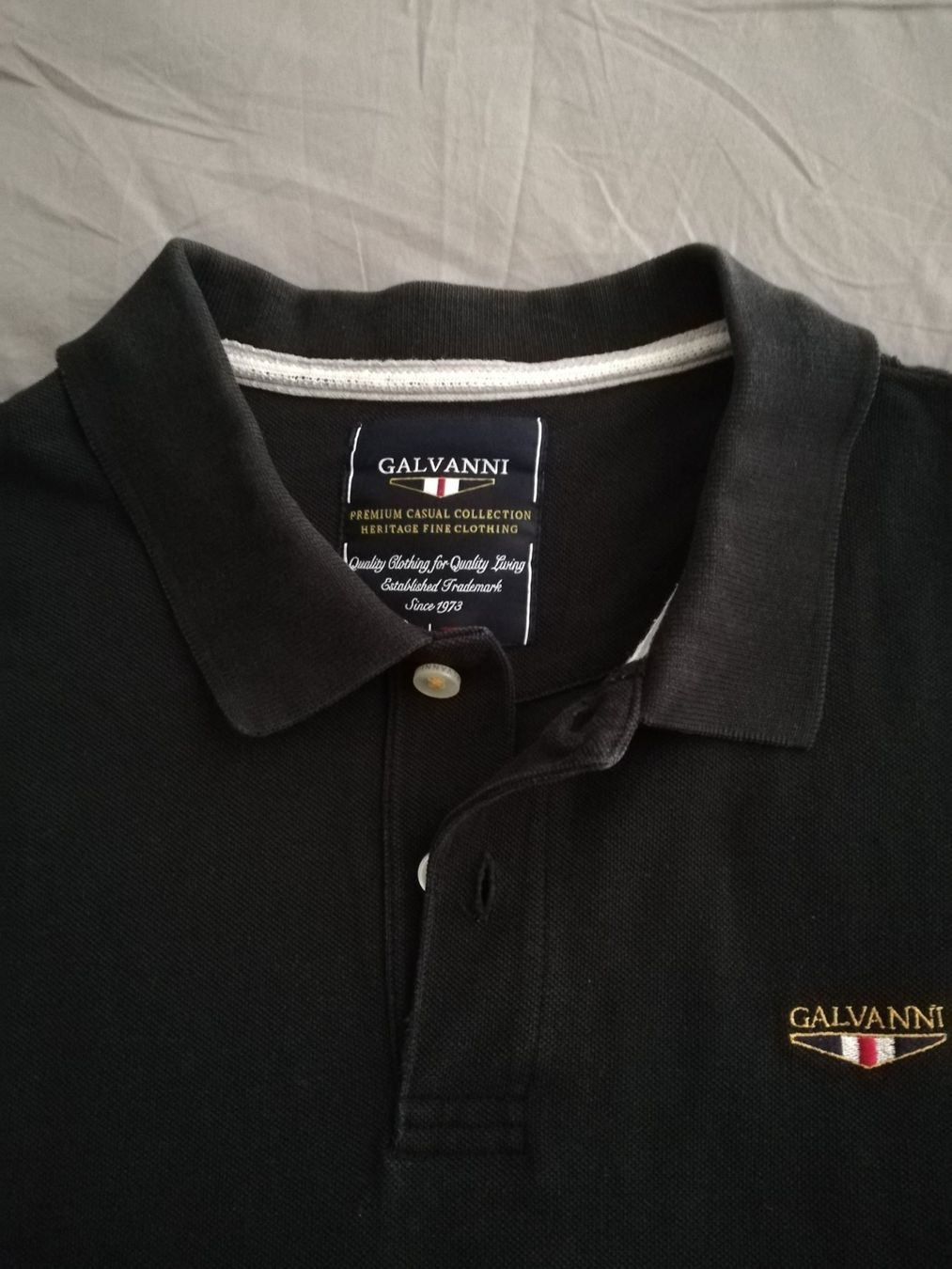 Polo-Shirts: Polo Galvani noir  L – Gebraucht aus Genève von ant_5hwp 5