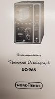 Original-Anleitung NORDMENDE Universal-Oszillograph UO 965