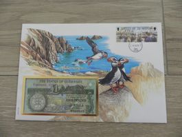 Banknoten Brief Alderney - Guernsey 1 Pound Banknote 2002