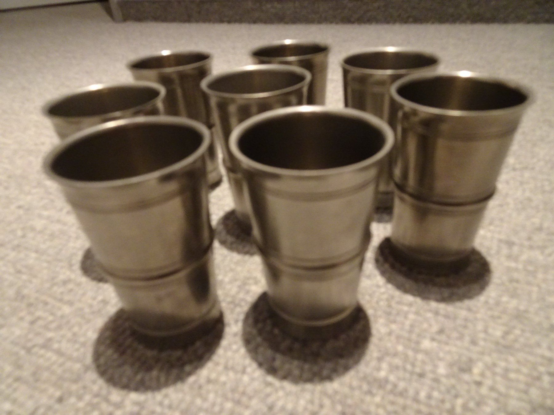 Set di piatti: Zinn Set: best.aus Krug, 8 Becher, Tablett – Usato da Matzingen venduto da carola71 3