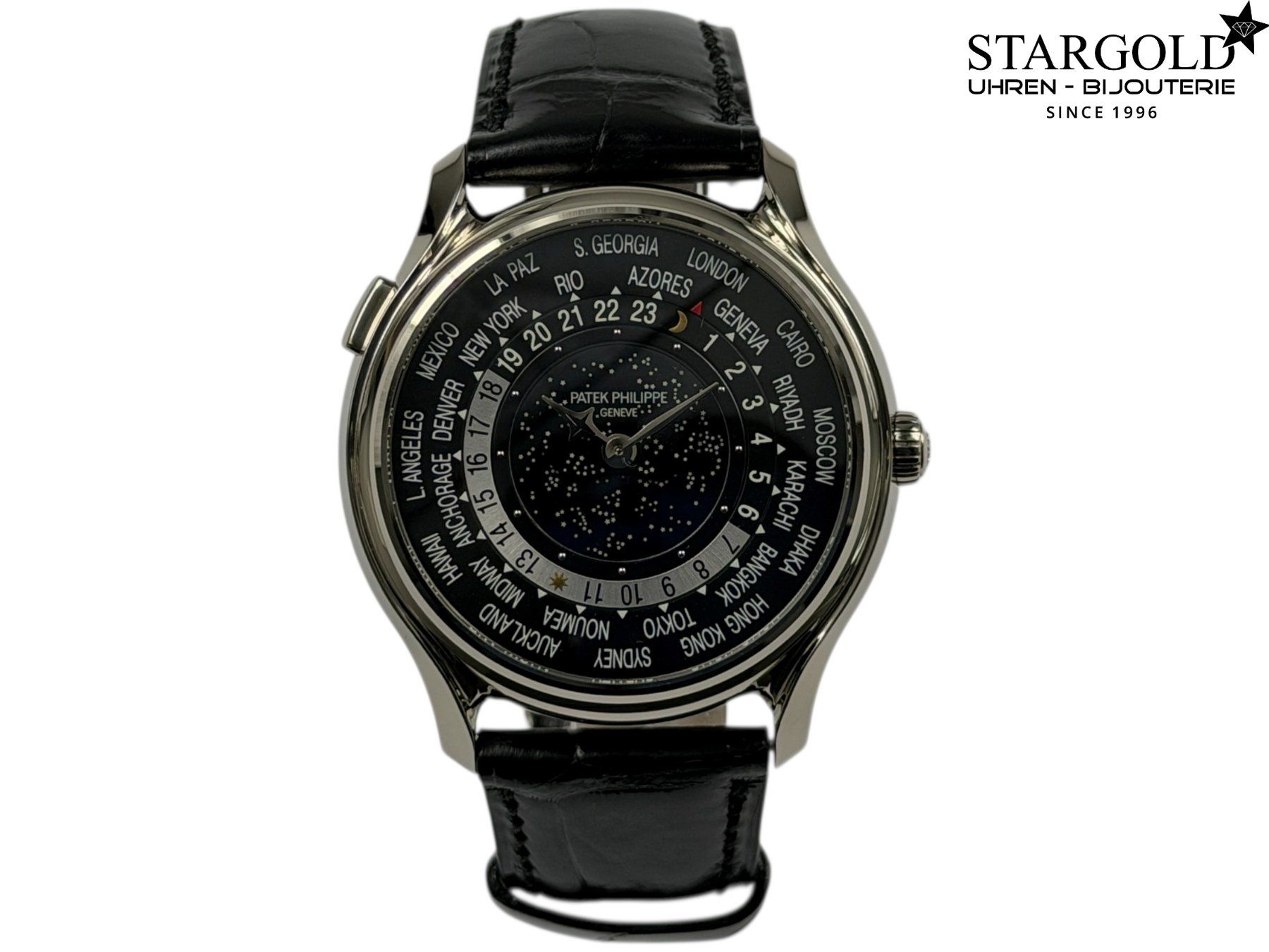 Patek Philippe Orologi: Patek Philippe World Time Anniversary 175th - 5575G – Nuovo e nell'imballaggio originale da Zürich venduto da Stargold-Uhren