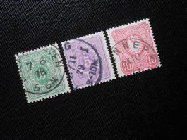 DR Mi 31a/32/33b 1875 Mi CHF 20  Lot 358