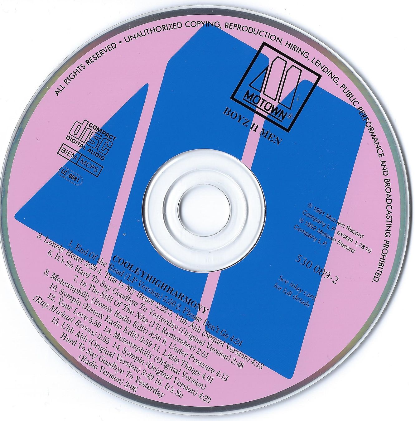 CD: Boyz II Men - Cooleyhighharmony CD Album – Usato da Steinhausen venduto da rasuni 1