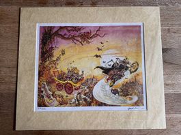 Limitierter und signierter Diskworld Print von Josh Kirby