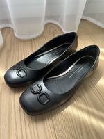 Elegante Ecco Ballerinas, Schwarz, Gr. 38 - Top Zustand!