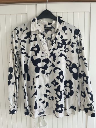 Bluse Marc O'Polo schwarz weiss gemustert Grösse 36