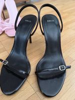 MANGO schwarze High Heel Sandaletten 