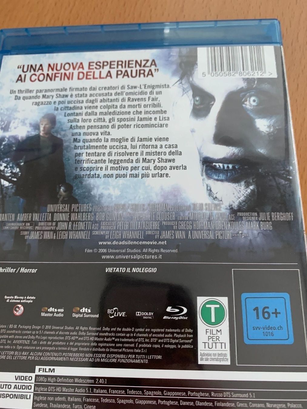 Tutti i DVDs: blu ray Dead silente italienisch – Usato da Goldach venduto da ztp 2