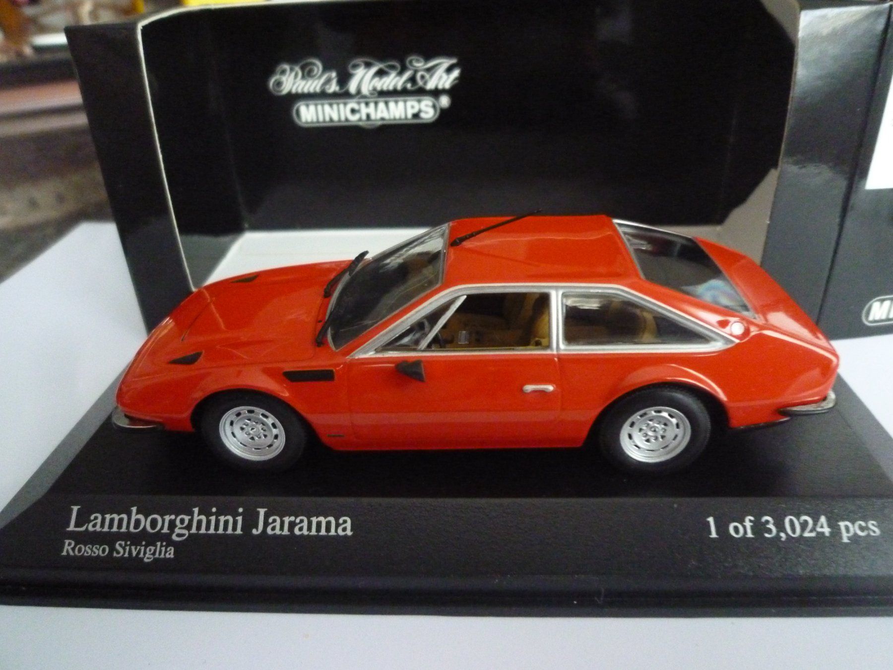 Lamborghini Modellini d'auto: Lamborghini Jarama (1974) – Nuovo e nell'imballaggio originale da Flawil venduto da Imperiosud 4