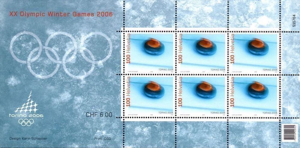 Tutti i francobolli: 2005 OMPI Kleinbogen "Torino 2006" (Nr.5), postfrisch ** – Nuovo (secondo la descrizione) da Nuglar venduto da Stamp88