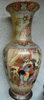 EINMALIGE JAPANISCHE CRACKLE VASE,-50 CM x 21 CM.-UNIKAT