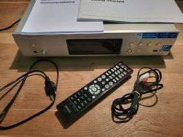 Denon DCD-720AE CD-Player, silber (Fernbedienung/Anleitung)