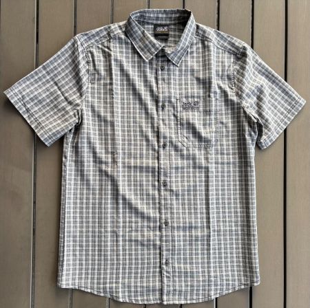Jack Wolfskin Wanderhemd, Gr. M, braun kariert