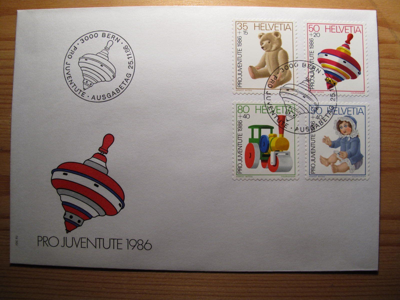 Tutti i francobolli: Pro Juventute 1986 FDC – Usato da Wil SG venduto da fva01