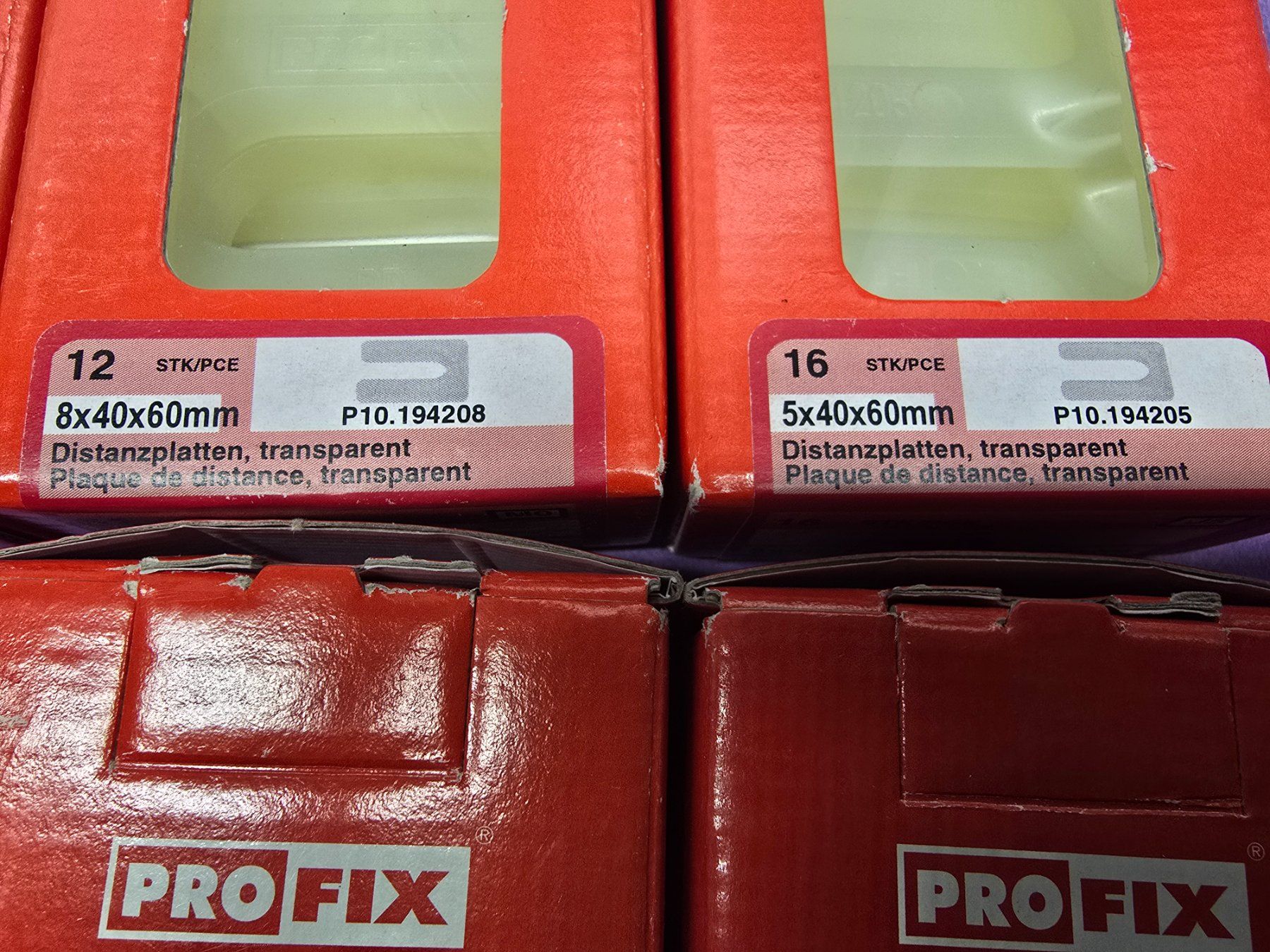 Tutti gli attrezzi: 5 Pack Profix Distanzplatten diverse Grössen – Nuovo (secondo la descrizione) da Rebstein venduto da James-Dean 2