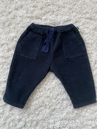 Pantalon velours Petit Bateau bleu marine taille 18m