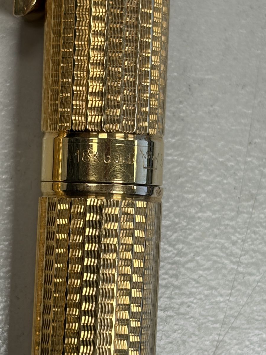 Penna & Evidenziatori: Sheaffer Targa 18K solid Gold 750 Schreibset Füllfederhalter – Usato da Dietikon venduto da cre8different 3
