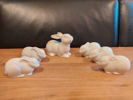 Charmante Tirschenreuth Hasen-Familie, Vintage