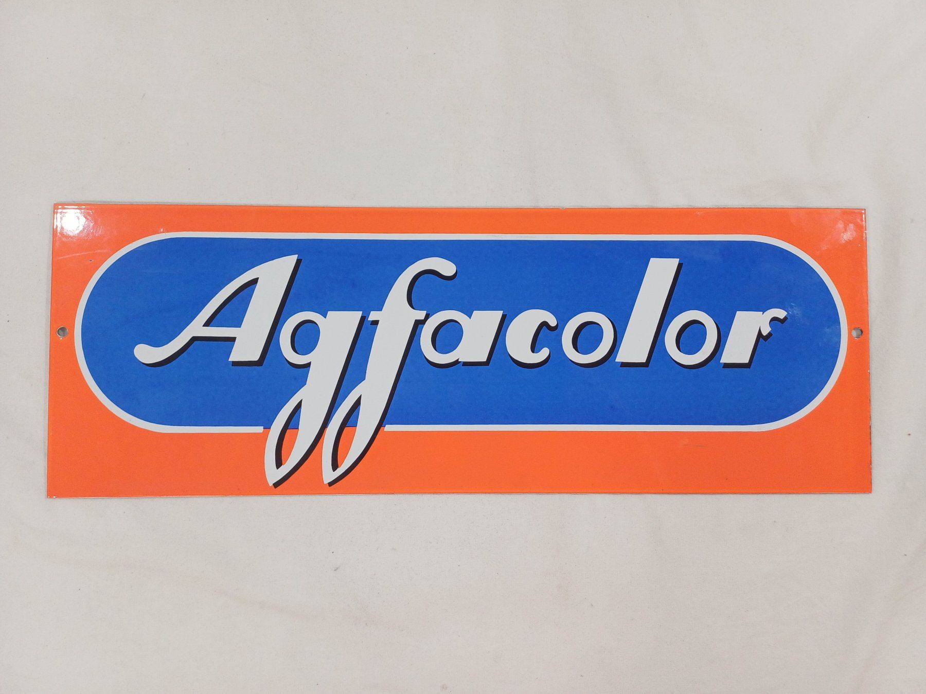 Ecriteaux: Original Agfacolor Emailschild – D'occasion à Luzern par IG_Arbeit 3