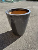 Grosser Topf, Pflanztopf aus Keramik, Anthrazit, Top Zustand