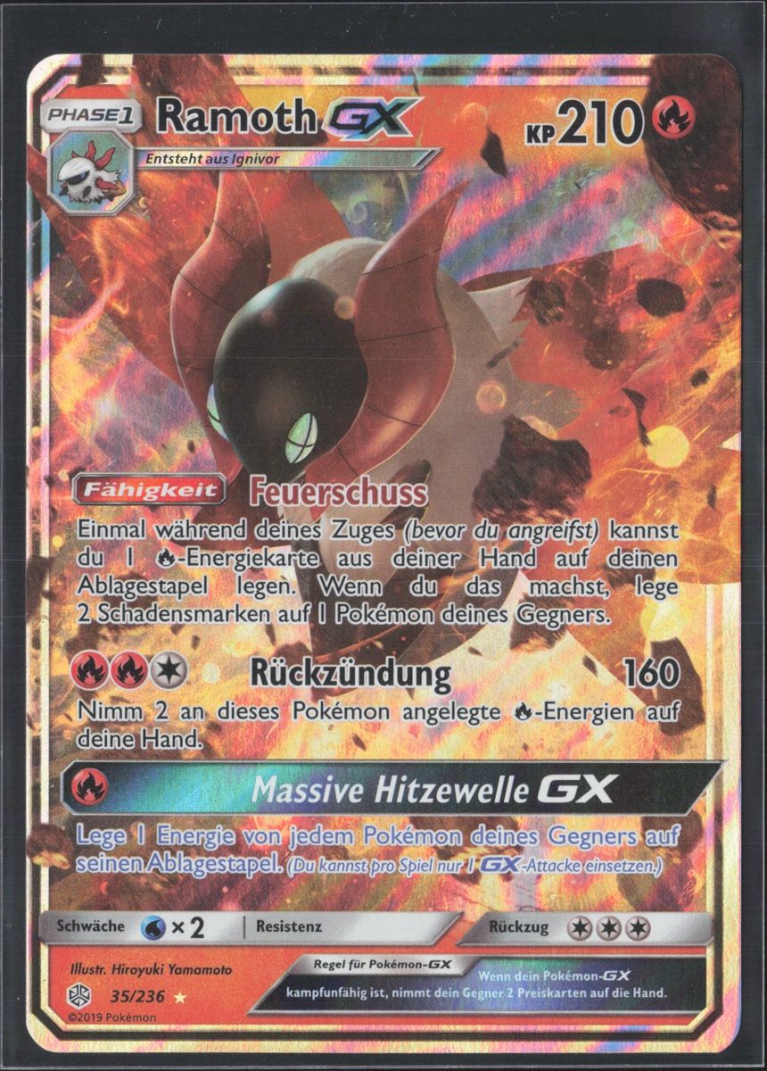 Pokémon Sammelbilder & Trading cards: POKÉMON / Ramoth GX / Cosmic Eclipse 🇩🇪 – Gebraucht aus Herzogenbuchsee von TCG-High-Quality