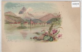 Gruss aus Arth am Zugersee - Litho