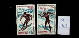 CENTRAFRIQUE TIMBRES NEUFS** 1968. COTE 11.00 EUROS /U541