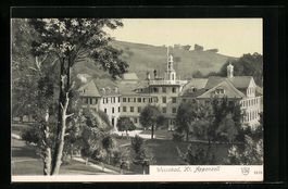 AK Weissbad, Blick zurm Kurhaus
