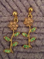 ZARTE BLUMENOHRDTECKER VINTAGE