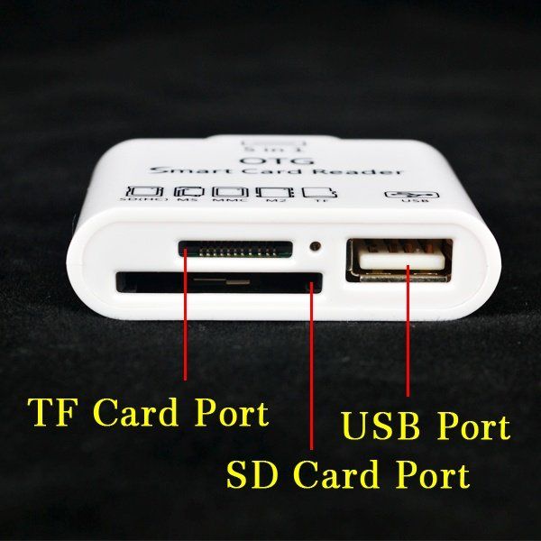 Lettori di schede: 5 in 1 Micro USB 2.0 OTG Adapter+Micro SD TF MMC Card Reader – Nuovo (secondo la descrizione) da Kirchdorf AG venduto da Apost008 1