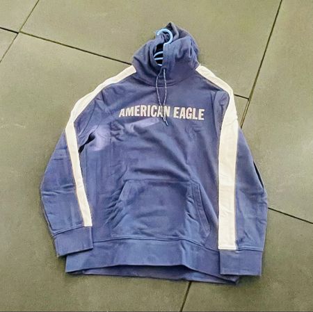 American Eagle, Pullover / Hoodie, Blau, XL