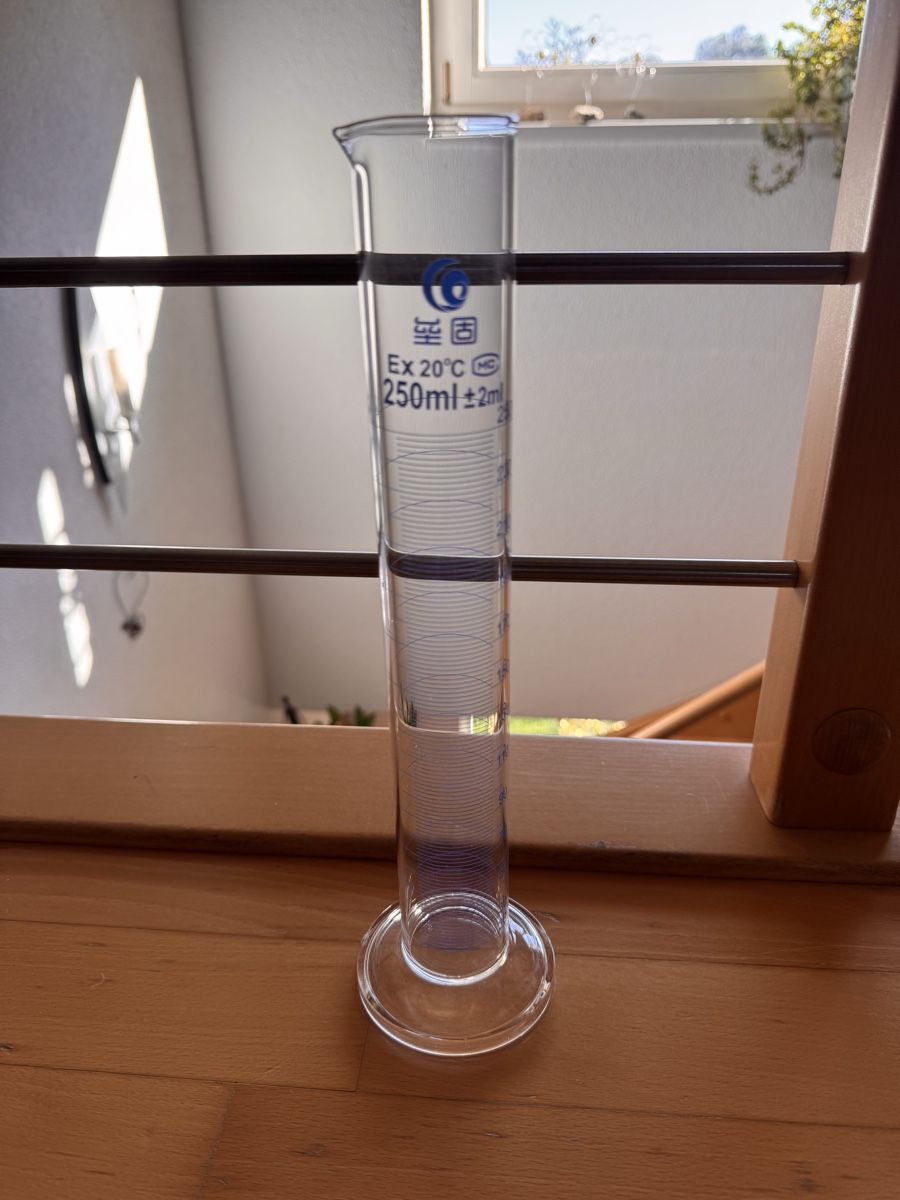 Bicchieri: Mess Zylinder 250ml Glas  – Nuovo e nell'imballaggio originale da schellenberg venduto da freefostore 1