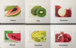 Frucht-Bilder | Mischtechnik auf Papier (Preis/Stk.)
