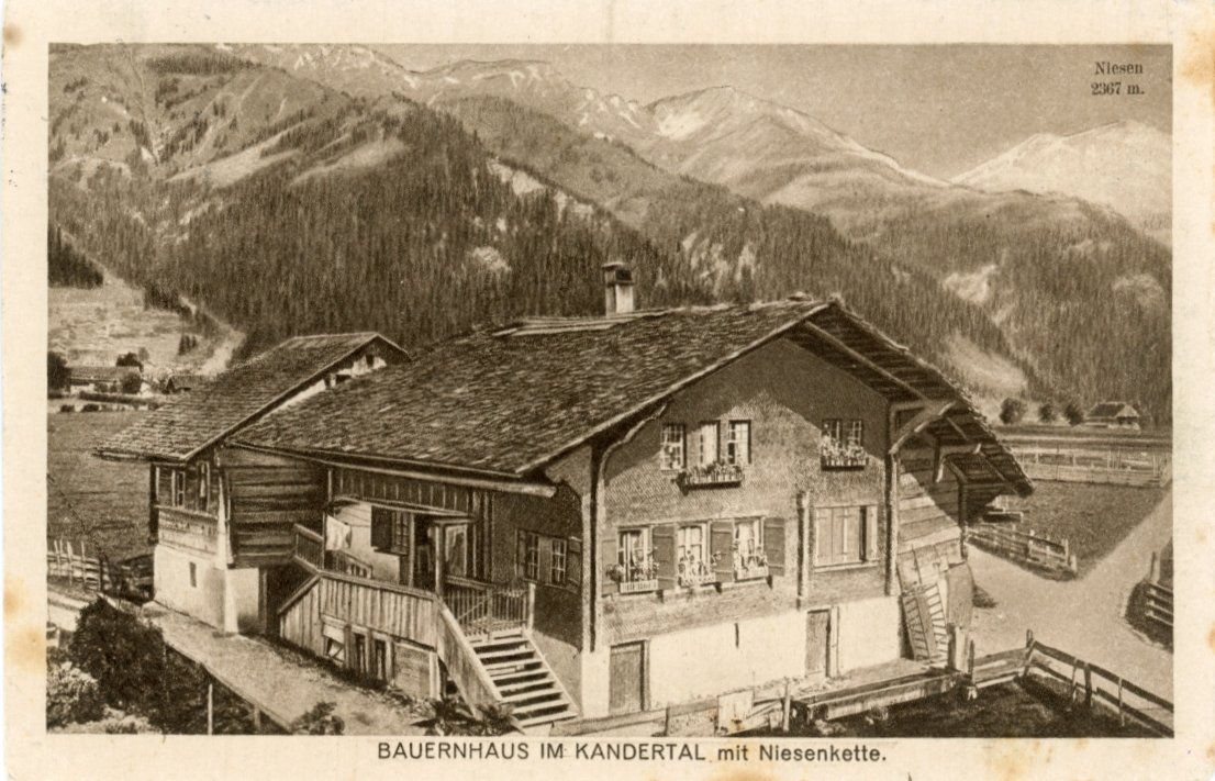 Cartoline postali: Kandertal   BE  mit Niesenkette – Usato da Brig venduto da Valcards54