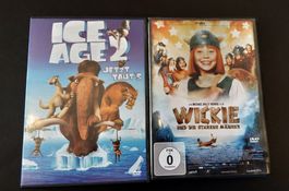 2 DVD, Ice Age 2, Wickie;  auch Einzelkauf möglich