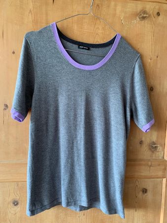 Gerry Weber T-Shirt grau Lila Grösse 38 guter Zustand