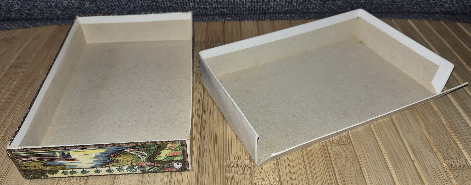 Barattoli: Antike Kartonschachtel mit herzigem Bild – Usato da Basel venduto da Kurioses 3