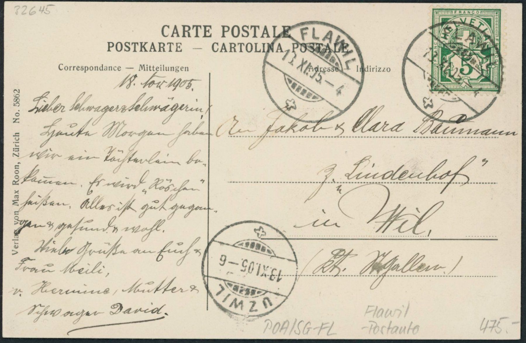 Cartoline postali: SG Flawil - Postauto – Usato da Schindellegi venduto da dolpitz 1
