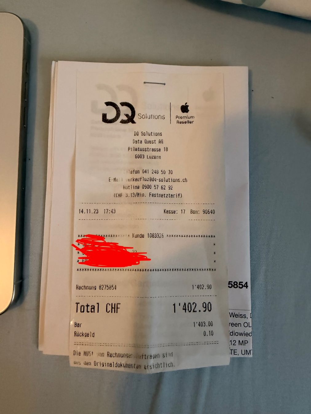 Apple Portables: Apple iPhone 15 Pro Max Titan weiss – D'occasion à Hellbühl par dodo433 2