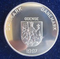 Dänemark 5 Euro Münze Medaille 1997 Odense - stgl